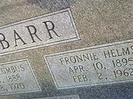 Fronnie Helms Barr Fronnie Helms Barr