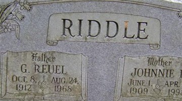 G Reuel Riddle G Reuel Riddle