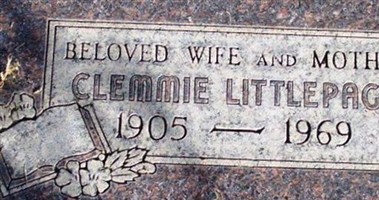 Galetha C. "Clemmie" Littlepage Galetha C. "Clemmie" Littlepage
