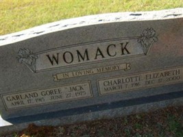 PFC Garland Goree "Jack" Womack PFC Garland Goree "Jack" Womack