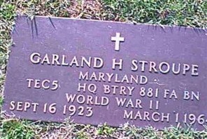 Garland H Stroupe Garland H Stroupe