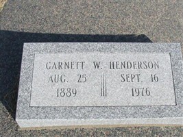Garnett W. Henderson Garnett W. Henderson