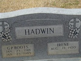 Garvin Prather "Boots" Hadwin