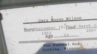 Gary Wayne Wilson Gary Wayne Wilson