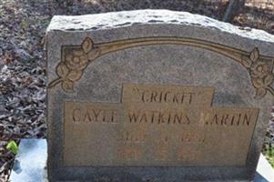 Gayle Watkins "CRICKET" Martin