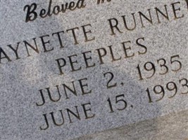 Gaynette Runnels Peeples Gaynette Runnels Peeples