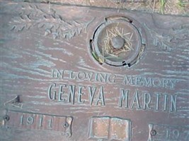Geneva Pearl Overholser Martin Geneva Pearl Overholser Martin