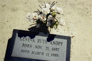 Geneva Ruth Gibson Knopf Geneva Ruth Gibson Knopf