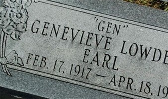 Genevieve Lowder "Gen" Earl Genevieve Lowder "Gen" Earl
