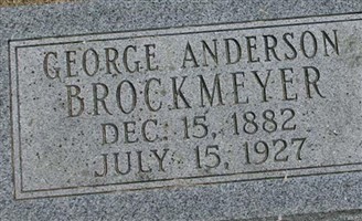 George Anderson Brockmeyer George Anderson Brockmeyer