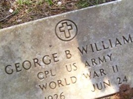 George Benjamin "Bennie" Williams George Benjamin "Bennie" Williams