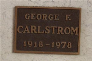 George F Carlstrom George F Carlstrom