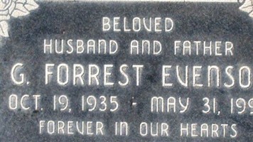 George Forrest Evenson George Forrest Evenson