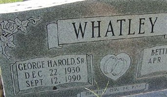 George Harold Whatley, Sr George Harold Whatley, Sr