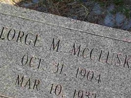 George M. McCluskey George M. McCluskey