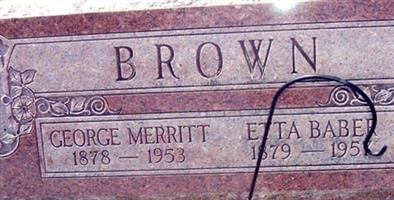 George Merritt Brown