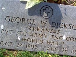 George W Dickson