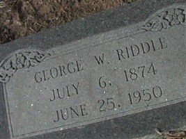 George W Riddle George W Riddle