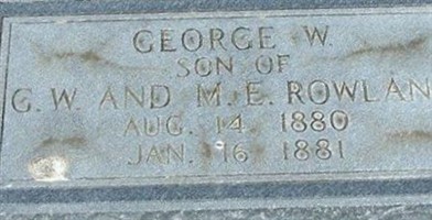 George W. Rowland George W. Rowland