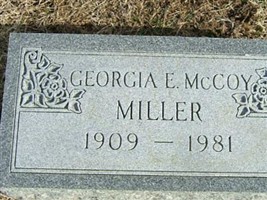 Georgia E McCoy Miller