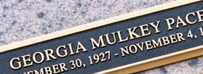 Georgia Mulkey Pace Georgia Mulkey Pace