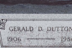 Gerald D. Dutton Gerald D. Dutton