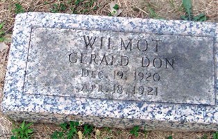 Gerald Don Wilmot Gerald Don Wilmot