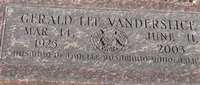 Gerald Lee Vanderslice Gerald Lee Vanderslice