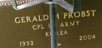 Gerald M Probst Gerald M Probst