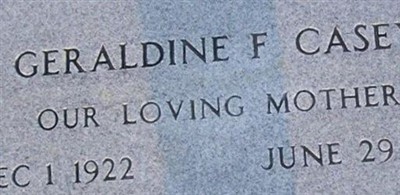 Geraldine F Casey