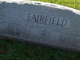 Geraldine F. Cronin Fairfield Geraldine F. Cronin Fairfield
