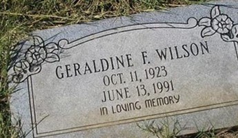 Geraldine F. Wilson Geraldine F. Wilson