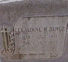 Geraldine M. Benge
