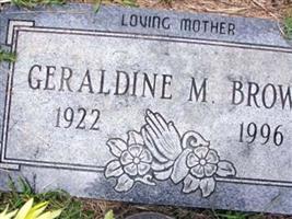 Geraldine M Brown