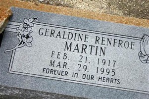 Geraldine Renfroe Martin Geraldine Renfroe Martin