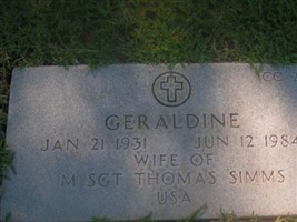Geraldine Simms Geraldine Simms