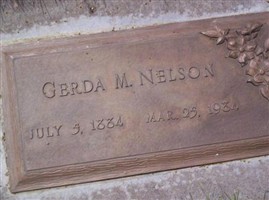 Gerda M. Nelson Gerda M. Nelson