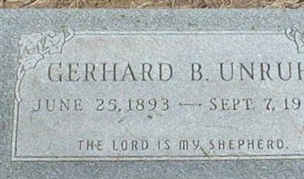 Gerhard B. Unruh Gerhard B. Unruh