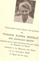 Germaine Bazin Rogelet Germaine Bazin Rogelet