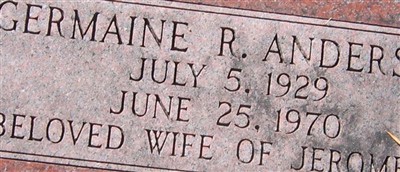Germaine R Anderson Germaine R Anderson