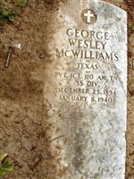 Geroge W McWilliams Geroge W McWilliams