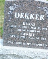 Gerrit Dekker Gerrit Dekker