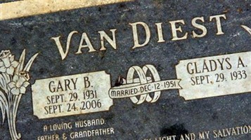 Gerrit B. "Gary" Van Diest Gerrit B. "Gary" Van Diest