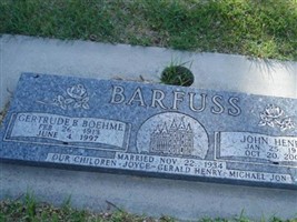 Gertrude B Boehme Barfuss