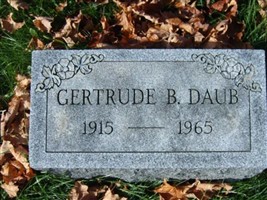 Gertrude B Daub