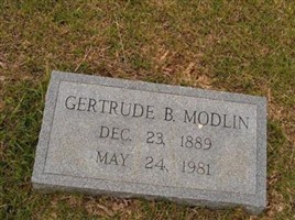 Gertrude B Modlin