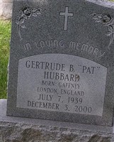 Gertrude Beatrice "Pat" Gaffney Hubbard Gertrude Beatrice "Pat" Gaffney Hubbard