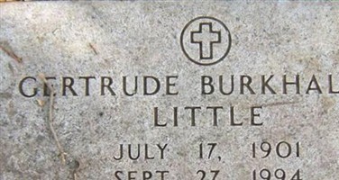 Gertrude Burkhalter Little Gertrude Burkhalter Little