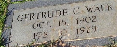 Gertrude C Walk Gertrude C Walk