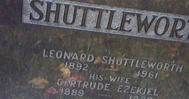 Gertrude Ezekiel Shuttleworth Gertrude Ezekiel Shuttleworth
